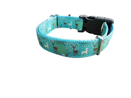 Blue Deer Nylon Dog Collar | Purrfect Pet Kingdom