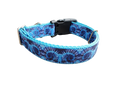 Blue Tie Dye Nylon Dog Collar