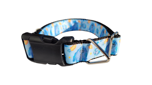 Dog Collar Monsters in Space Cute Alien Sci-Fi Cartoon Nylon