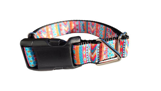 Orange Tribal Nylon Dog Collar | Purrfect Pet Kingdom