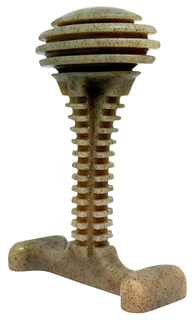 Dog Chew Toy Honey Bone Dental Tower Indestructible Nylon Toy - Detail Angle 6 | Majestic Pet Kingdom