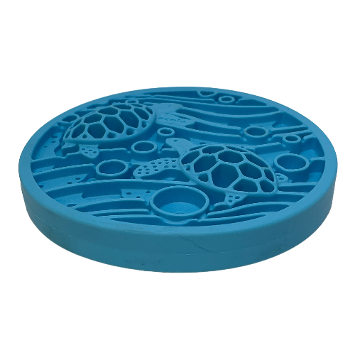 Dog Lick Mat Turtle Mini Silicone Suction Cup Slow Feeder Pad - Detail Angle 7 | Majestic Pet Kingdom