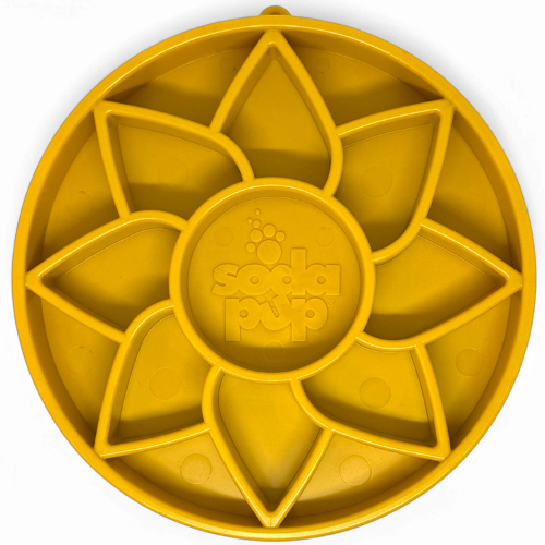 Sunflower eTray Shallow Slow Feeder Dog Bowl for Enrichment - Majestic Pet Kingdom