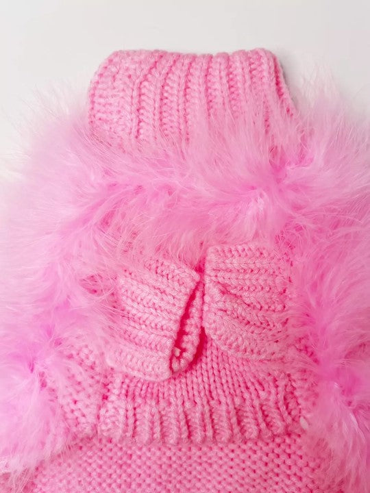 Haute Couture Feathered Luxury Pet Sweater - Majestic Pet Kingdom