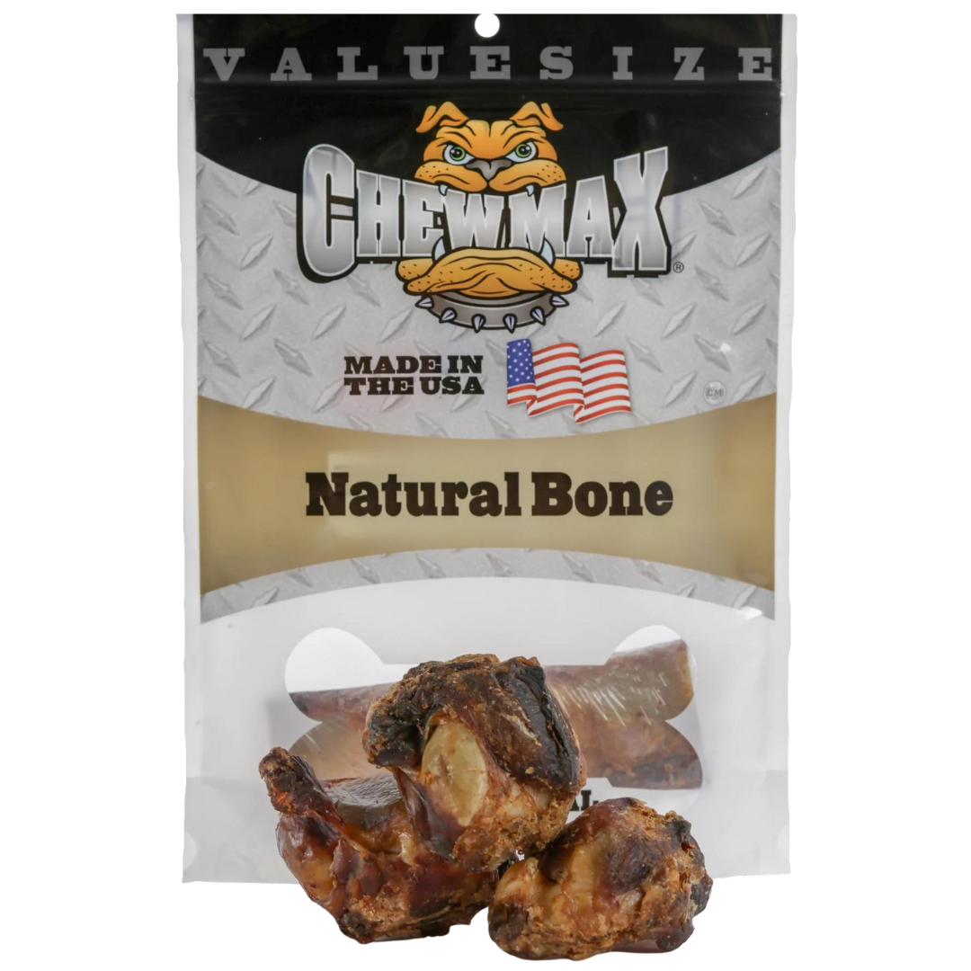 Dog Chews Beef Kneecap Bones All-Natural Dental Treats 5-Pac