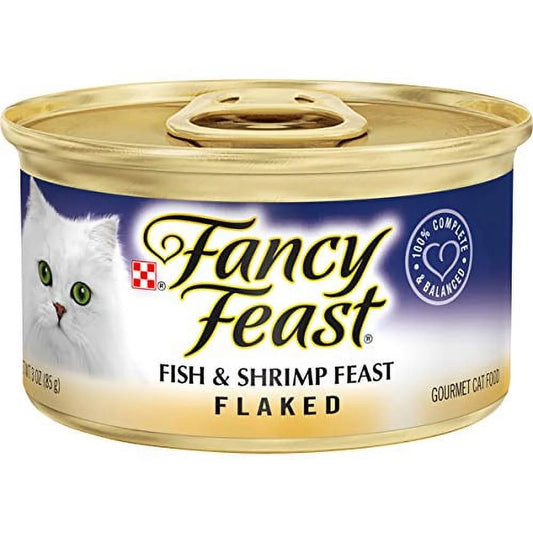 Fancy Feast Flaked Fish & Shrimp 3oz - Majestic Pet Kingdom