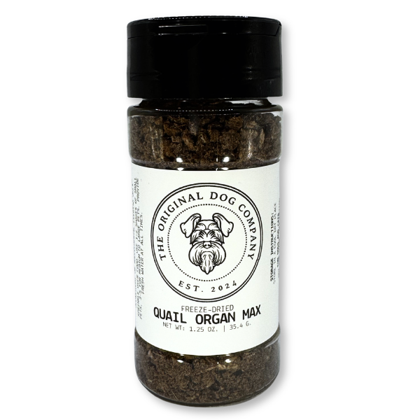 Dog Food Topper Freeze-Dried Quail Organ Max Booster 4oz - Main Feature View | Majestic Pet Kingdom
