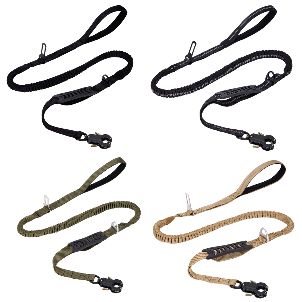 Quick-Release Frog Clip Bungee Leash - (Absorbs Pulls)