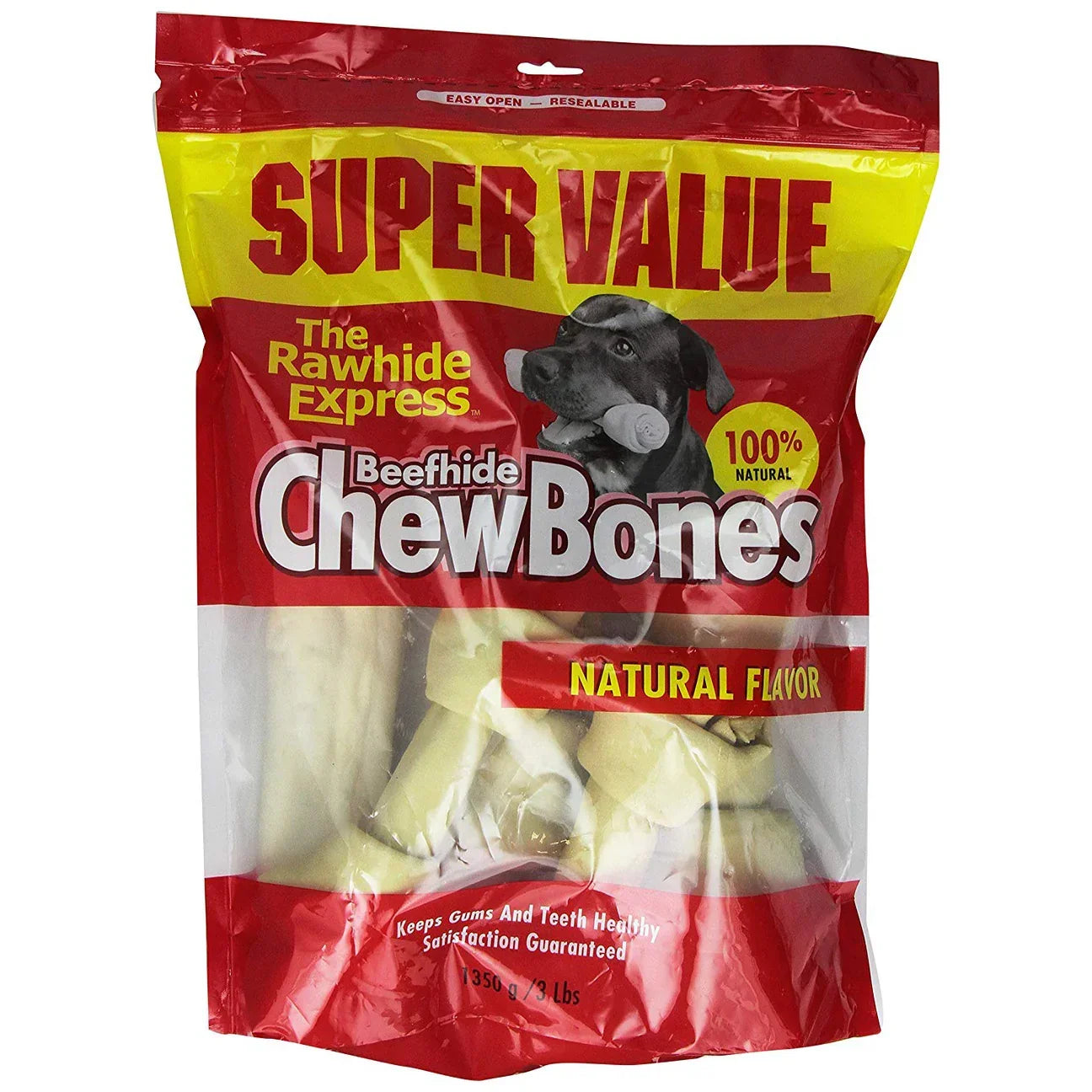 Dog Chews Lennox Rawhide White Assorted Chew Bones Value 3lb