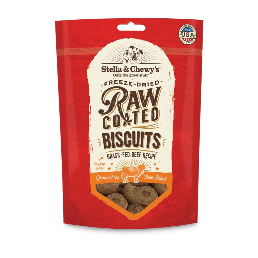 Dog Treats Stella & Chewys Raw Coated Biscuit Chicken 9oz