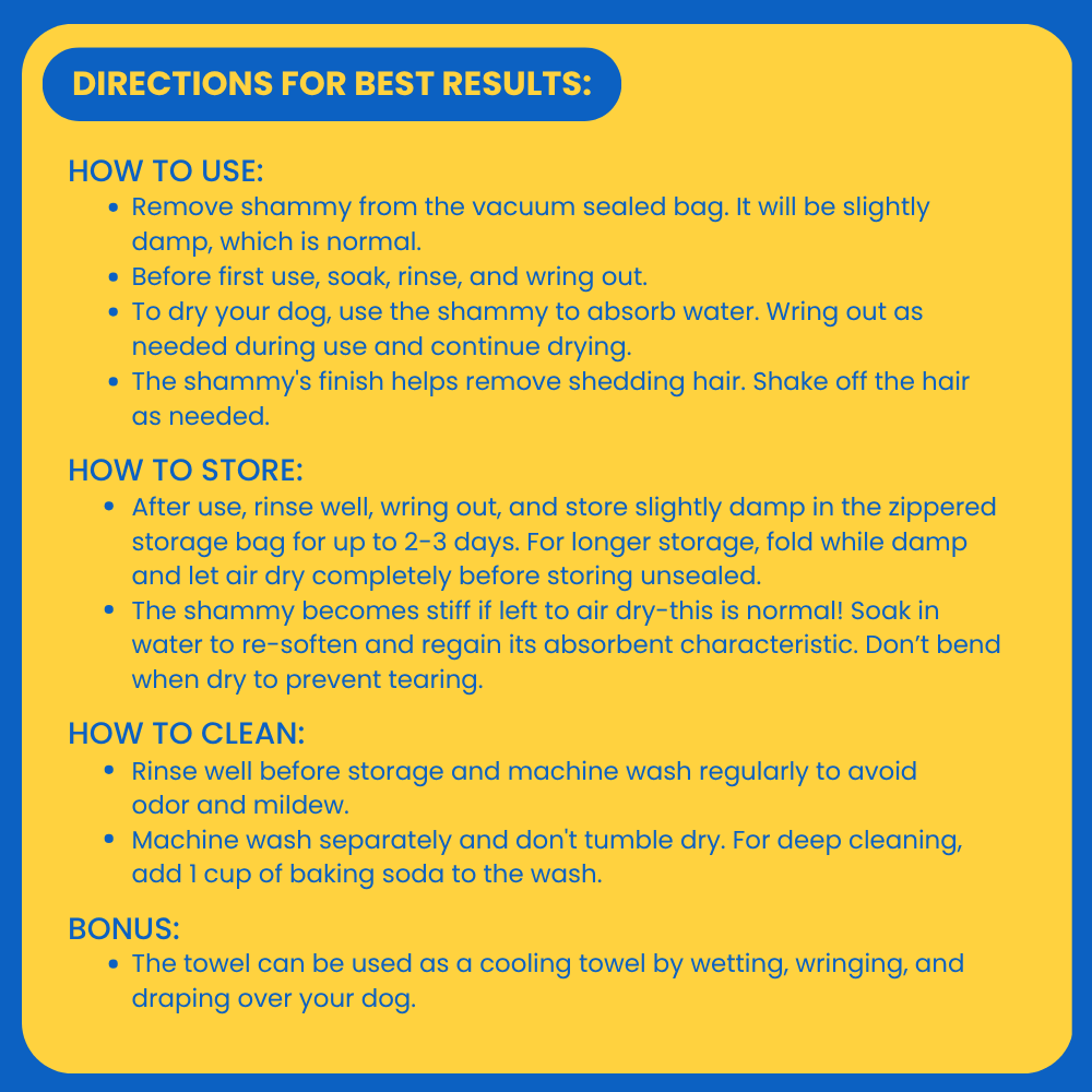 Dog Drying Shammy Towel - Majestic Pet Kingdom