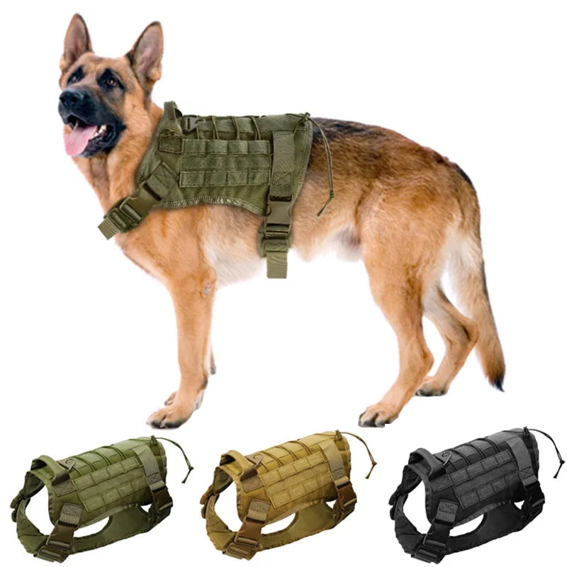 Tactical Camouflage Dog Vest Harness for Medium and Large Dogs，Easy | Majestic Pet Kingdom™