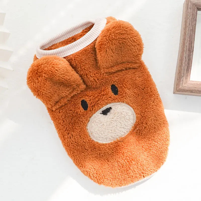 Cute Dog Clothes Winter Vest For Small Dogs Cats Warm Pets Sweater Soft Flannel Puppy Puffer Jacket Dog Accessories Supplies Xxs - Majestic Pet Kingdom