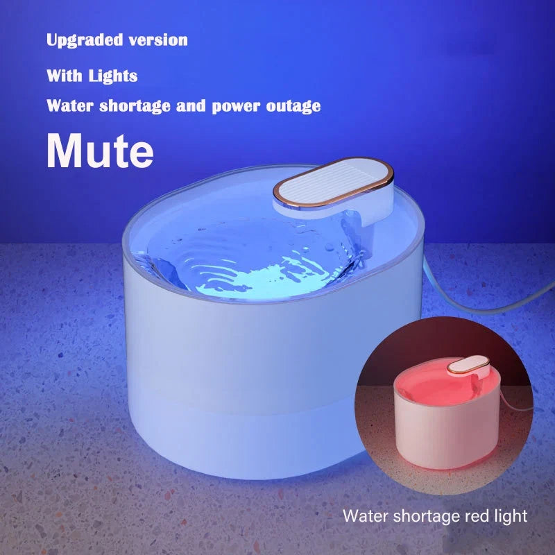 Large Capacity 3L Cat Water Fountain Automatic Recirculate Filtring Pet Fountain USB Electric Mute Cat Drinker Bowl Dispenser - Majestic Pet Kingdom