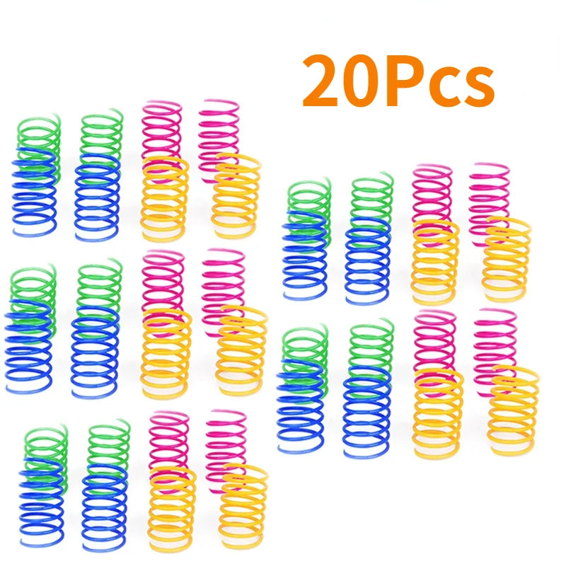 Kitten Coil Spiral Springs Cat Toys Interactive Gauge Cat Spring Toy Colorful Springs Cat Pet Toy Pet Products - Majestic Pet Kingdom