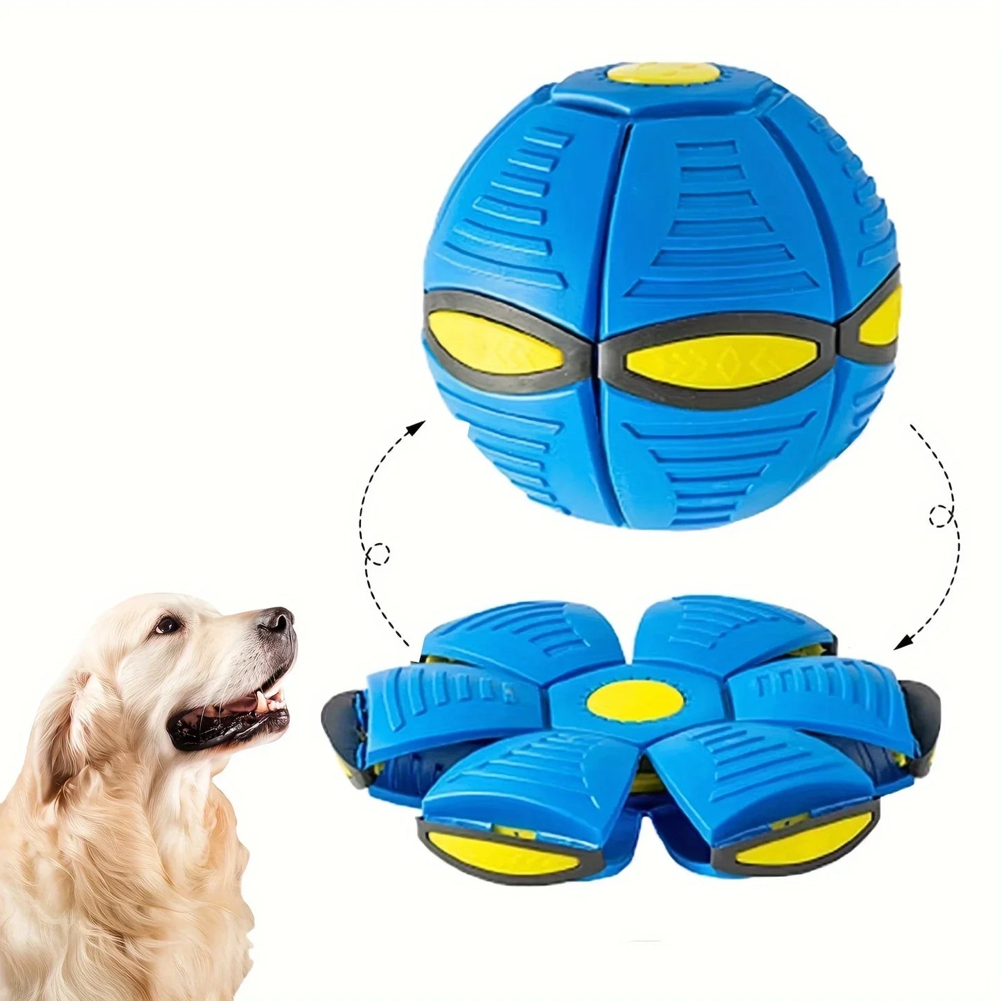 Flying Saucer Bouncing Ball Is A Durable, Elastic and Fun Dog Pet Toy | Majestic Pet Kingdom™