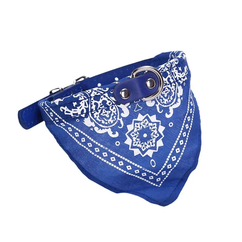 Majestic Pet Kingdom - Adjustable PU Dog Cat Collar with Detachable Scarf | Pet Accessories for Small Medium Dogs and Cats View 8