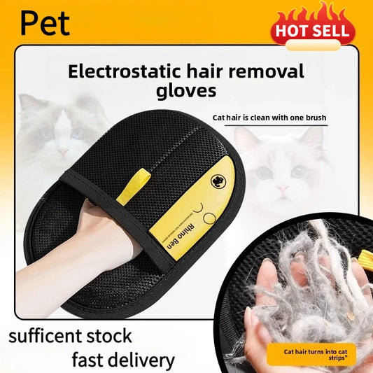 Pet Hair Remover Kit Sticky Roller Static Brush & Gloves Set
