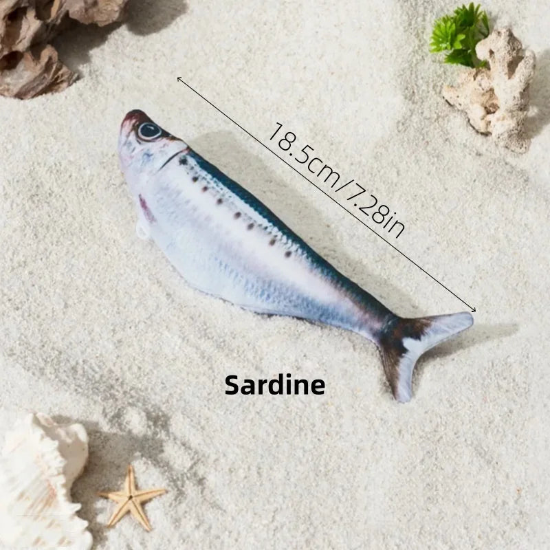 Petgravity 3PCS Electric Fish Pet Cat Toys Catnip Simulation Fish Swing Kitten Dance Fish Toy Funny Cats Playing Supplies USB Charging - Majestic Pet Kingdom