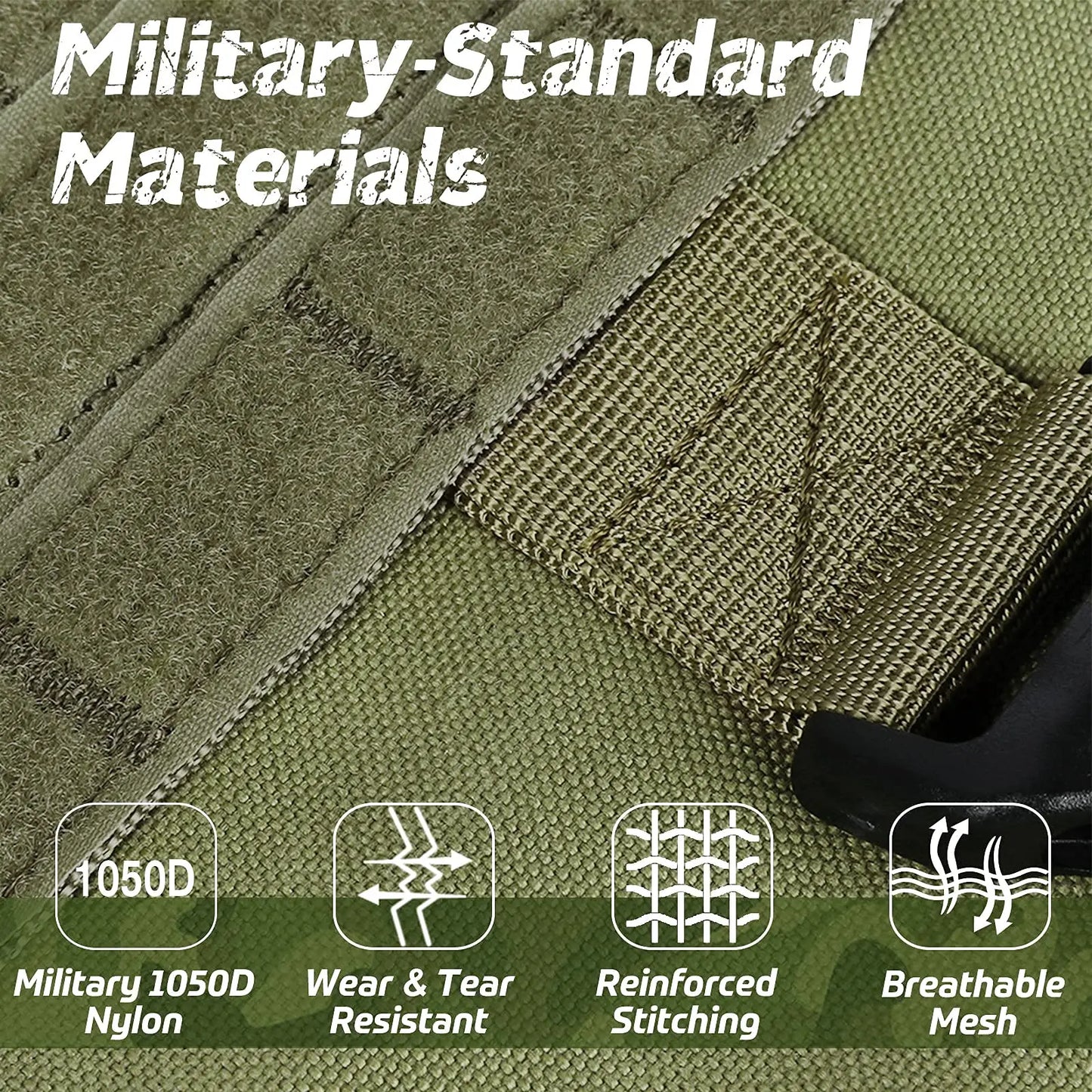 Tactical Military Vest Pet German Shepherd Golden Retriever Tactical Training Dog Harness and Leash Set For All Breeds Dogs - CP 4 piece set | Purrfect Pet Kingdom