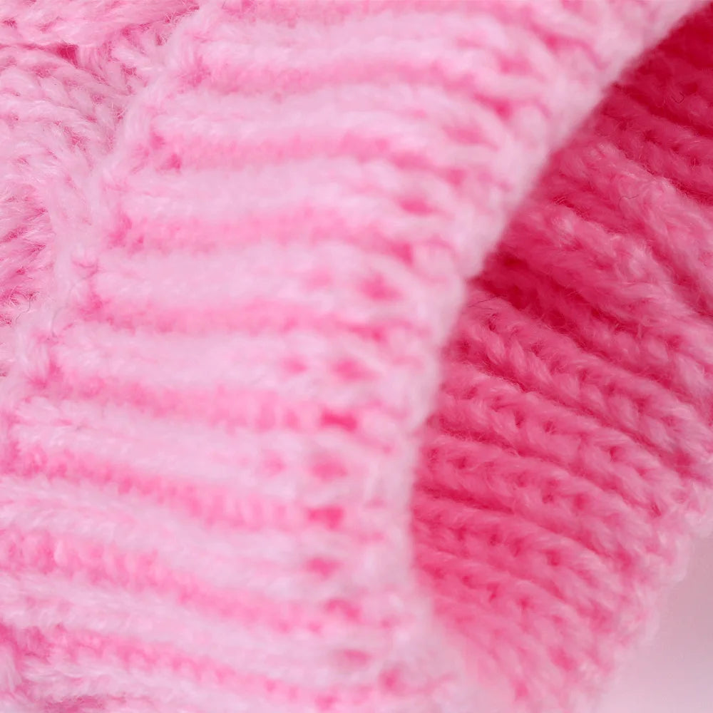 Dog Sweater Classic Solid Cable Knit Warm Winter Pullover Top - Detail Angle 5 | Majestic Pet Kingdom