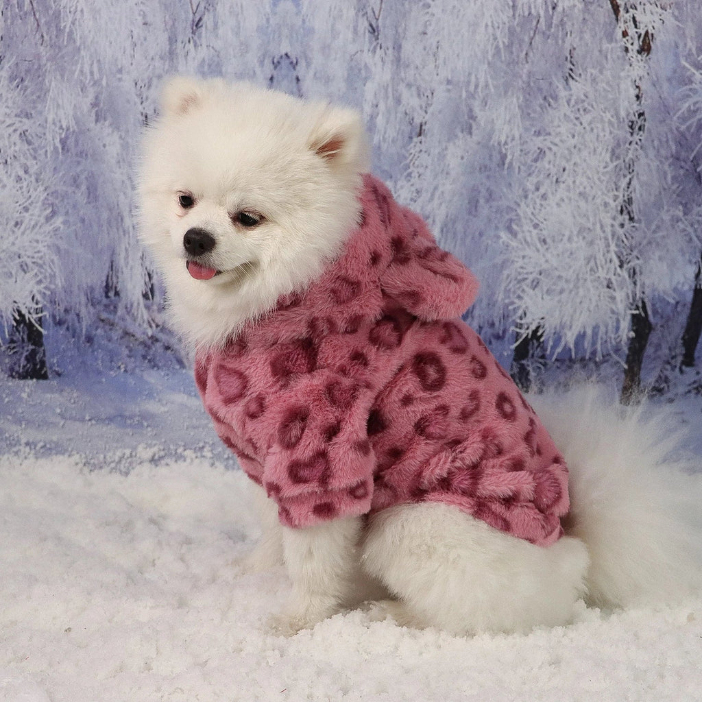 Pet Warm Clothes for Dog Cat Puppy Jacket with Lovely Ear Hat Fuzzy Coat Sweatshirt Dog Costume Outfits for Small Medium Dog fo - Majestic Pet Kingdom