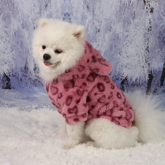 Pet Warm Clothes for Dog Cat Puppy Jacket with Lovely Ear Hat Fuzzy Coat Sweatshirt Dog Costume Outfits for Small Medium Dog fo - Majestic Pet Kingdom