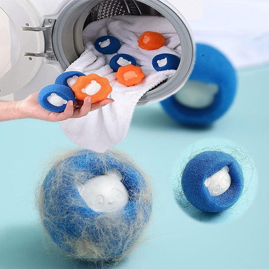 1-5pcs Pet Hair Remover Reusable Ball Laundry Washing Machine Filter Wool Sticker Cat Hair Remover Pet Fur Lint Catcher Home Reusable Pet Hair Remover Washing Machine Hair Catcher Dryer Ball Laundry Washing Scrubbing Ball - Main Feature View | Majestic Pet Kingdom
