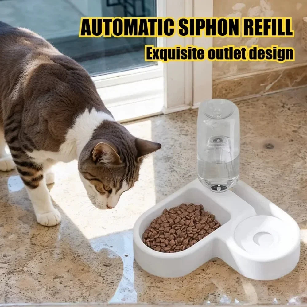 Automatic Water Dispenser For Cats Dogs Pets Feeding Bowl Heart-shaped | Majestic Pet Kingdom™