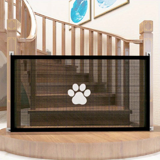 Dog Gate for Stairs - Pet House Screen Door with 4 Hooks, Indoor | Majestic Pet Kingdom™