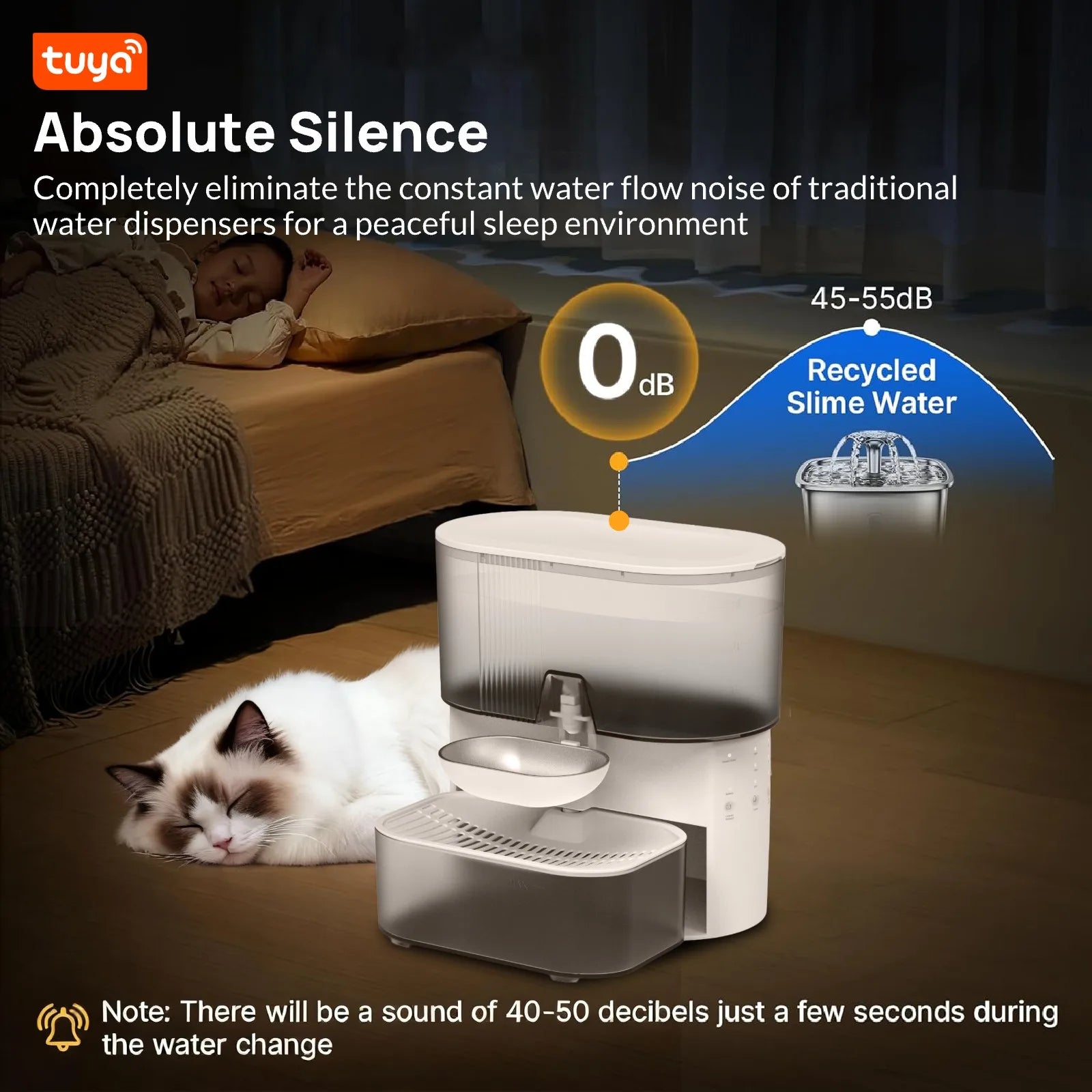 3L Intelligent Timed Pet Water Fountain, Rechargeable Auto Water Dispenser for Cats, Wastewater Separation, No Filter No APP - Majestic Pet Kingdom
