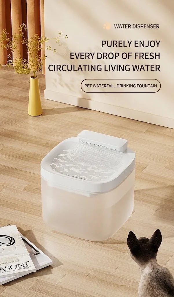 Automatic Pet Water Fountain 3L Large Capacity Automatic Cat Water Dispenser Circulating for Pet to Drink Water - Majestic Pet Kingdom