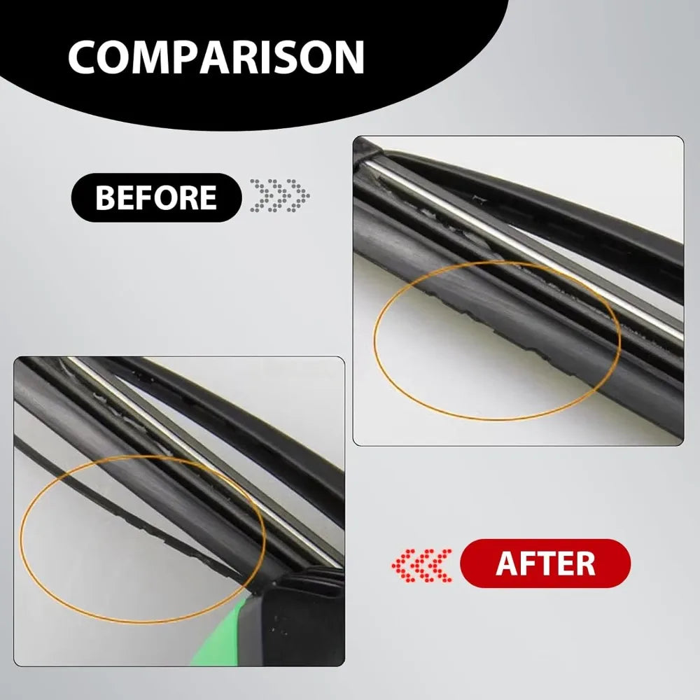 Car Wiper Repair Tool Portable ABS Vehicle Windshield Wiper Regroover with Sponge Universal Automotive DIY Cleaning Cutter