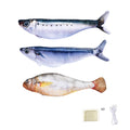 Petgravity 3PCS Electric Fish Pet Cat Toys Catnip Simulation Fish Swing Kitten Dance Fish Toy Funny Cats Playing Supplies USB Charging