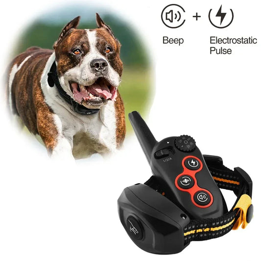 Dog Training Collar Remote Control Automatic Bark Stop Device