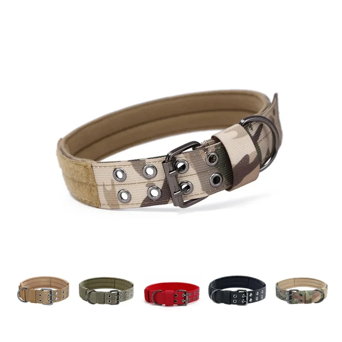 Majestic Pet Kingdom - Adjustable Pet Tactical Dog Collar Durable Double Buckle German Shepherd Training Leash and Collar Large Medium Dogs Accessories View 14