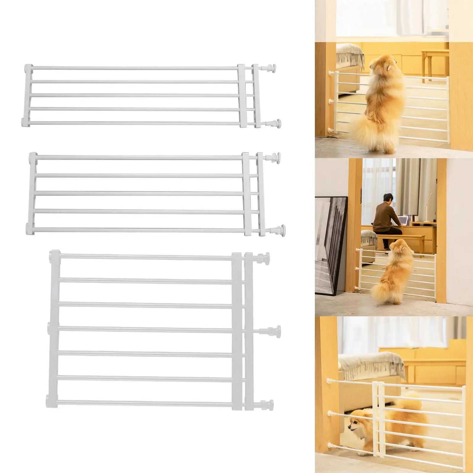Portable Retractable Pet Dog Gate Protection Adjustable Fence Baby Barrier Stair Gate for Patio Lawn Garden Stairways Doorway | Purrfect Pet Kingdom