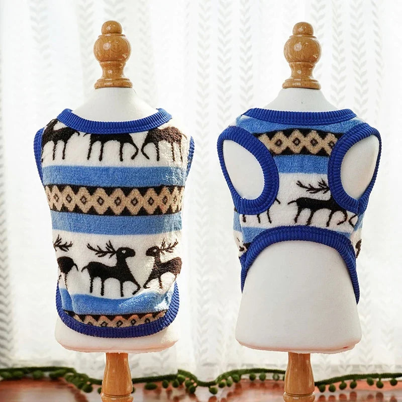 Cute Dog Clothes Winter Vest For Small Dogs Cats Warm Pets Sweater Soft Flannel Puppy Puffer Jacket Dog Accessories Supplies Xxs - Majestic Pet Kingdom