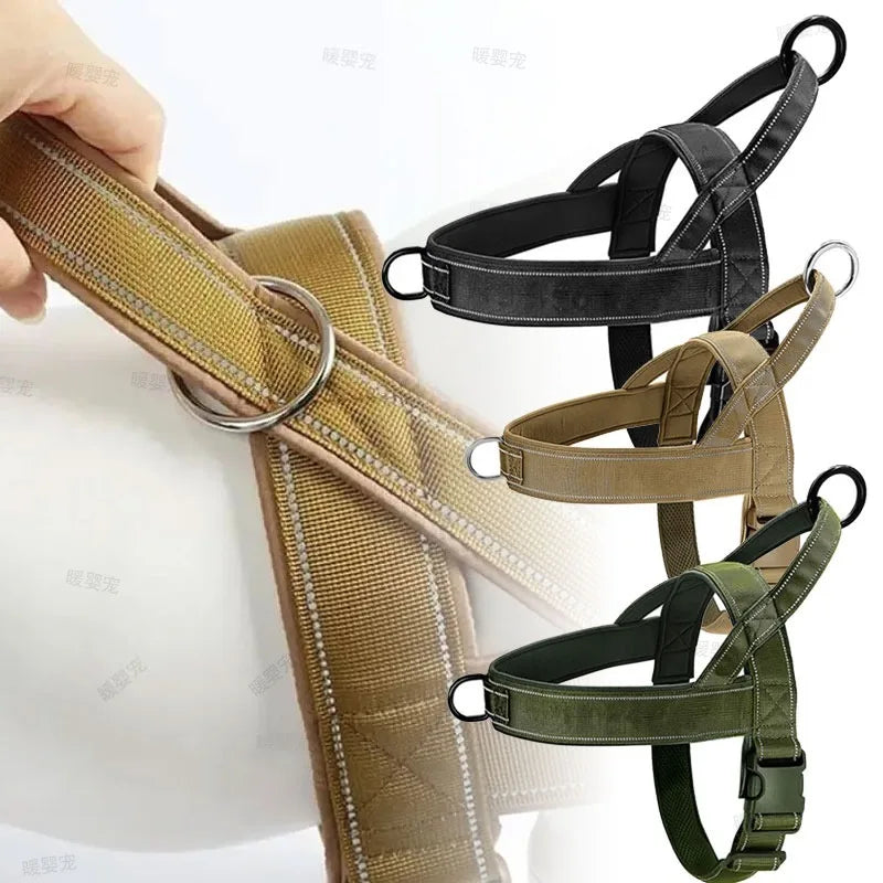 Outdoor Training Vest A7 Dog Traction Rope Dog Harness 1000D Nylon | Majestic Pet Kingdom™