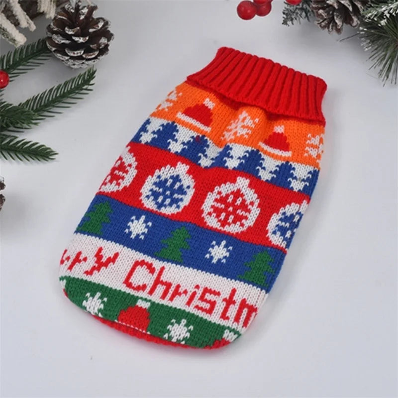 Christmas Cat Sweater Winter Warm Pet Costume for Cats Kedi katten Sphynx Clothing Mascotas Clothes for Dog Animals ropa de gato - Majestic Pet Kingdom
