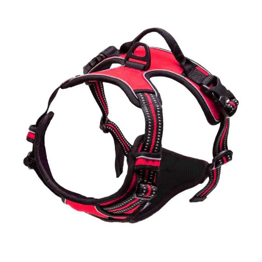 No Pull Dog Harness Front Clip Heavy Duty Reflective Easy Control Handle for Large Dog Walking - Majestic Pet Kingdom
