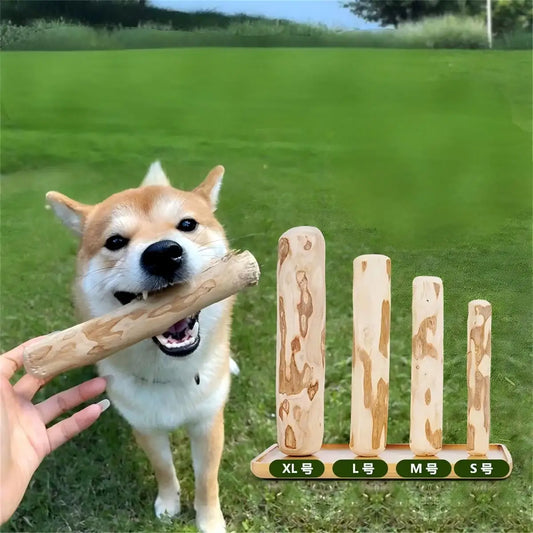 Dog Chew Toy Natural Coffee Wood Stick Long Lasting Teething