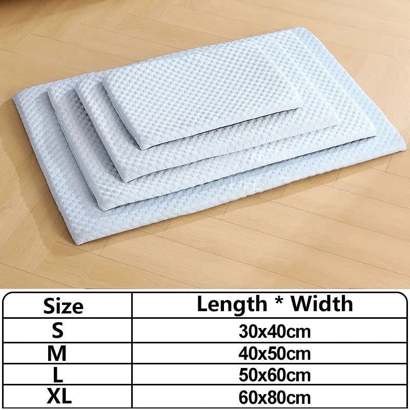Dog Cooling Mat Summer Ice Silk Breathable Washable Pad