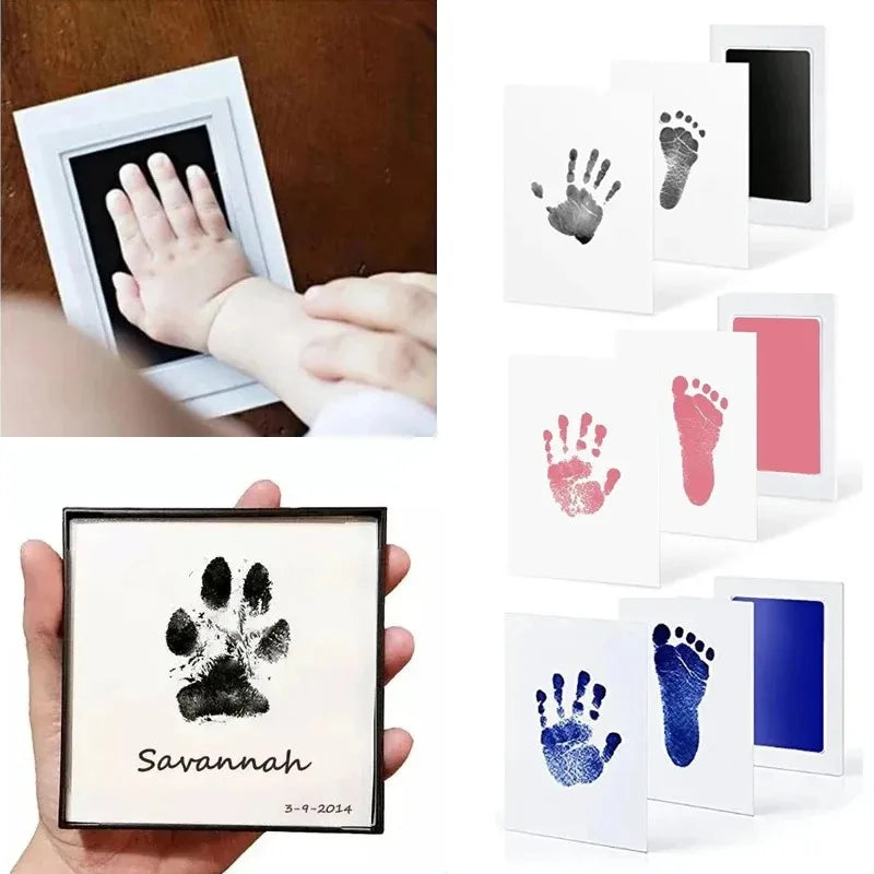 Pet Handprint Footprint Kit | No Touch Ink Pad for Cat Dog Paw Print Keepsake