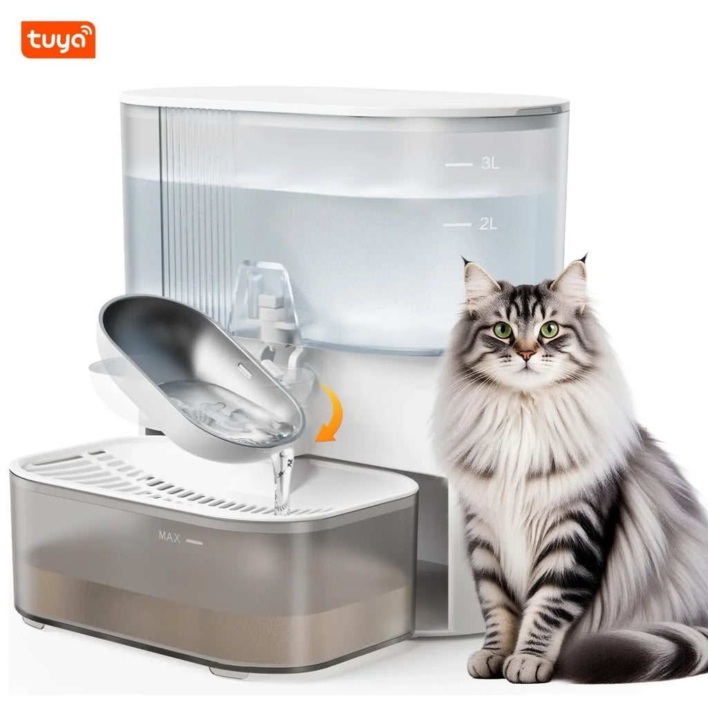 3L Intelligent Timed Pet Water Fountain, Rechargeable Auto Water | Majestic Pet Kingdom™
