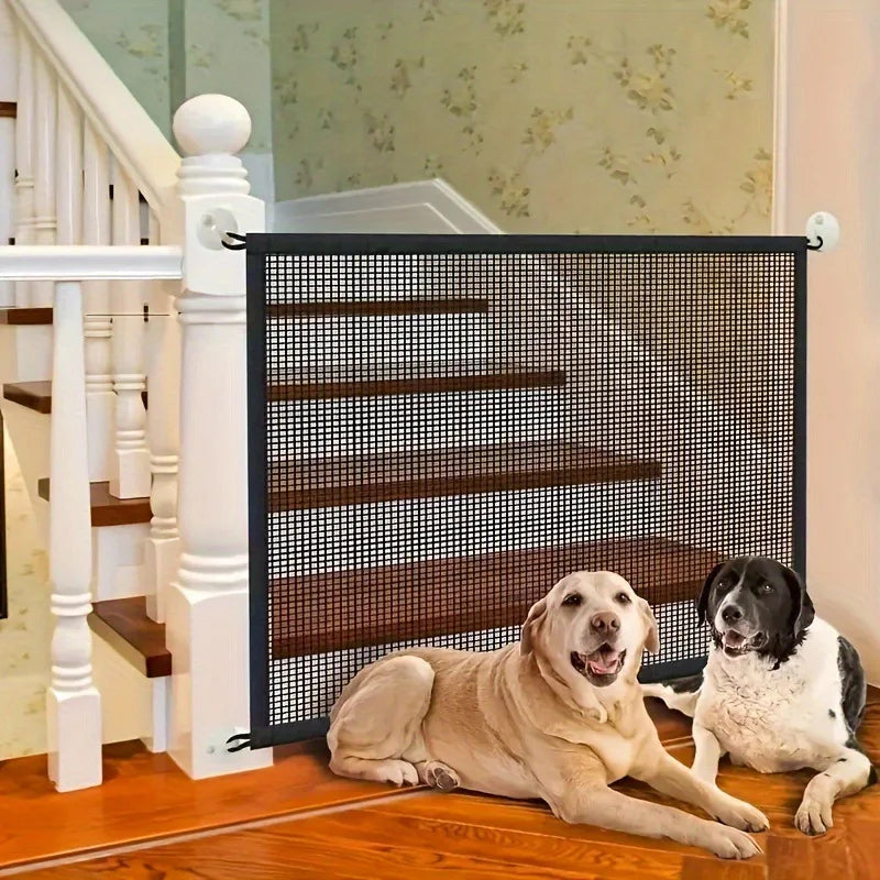 Pet Dog Barrier Fences with 4pcs Hook Pet Isolated Network Stairs Gate | Majestic Pet Kingdom™