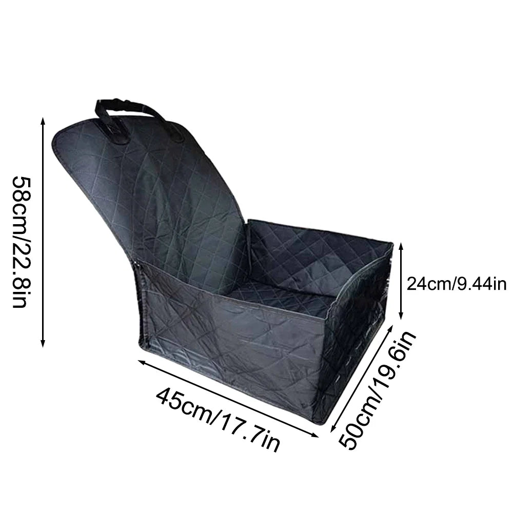 Dog Car Seat Cover Front Passenger Oxford Cloth Waterproof Mat - Detail Angle 5 | Majestic Pet Kingdom