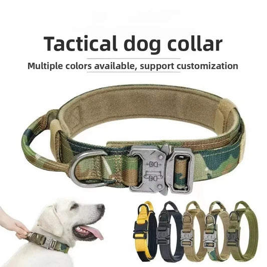 Pet Products Outdoor Tactical Dog Collar Metal Buckle Breathability | Majestic Pet Kingdom™