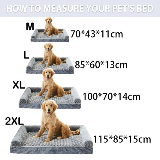 Dog Bed Memory Foam Waterproof Washable All-Season Mat | Purrfect Pet Kingdom