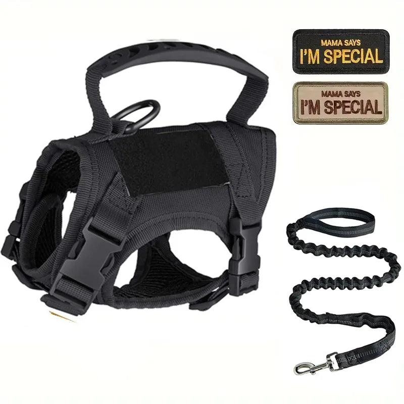 Tactical Cat Harness For Walking Escape Proof Adjustable Pet Vest Harness Soft Mesh With Control Handle For Large Cat Small Dog | Purrfect Pet Kingdom